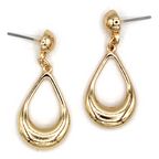 Dainty Teardrop Earrings Gold Silver Minimalist Drop Elegant Fashion Jewelry