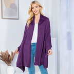 Solid Color Cashmere Feel Shawl Soft Winter Wrap Cozy Scarf Pashmina S