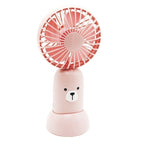 EFAN-2003 Mini Portable Bear Fan Mint USB Handheld Cute Personal Coole