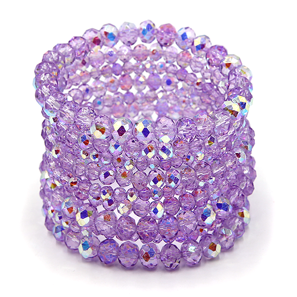 Glass Bead Bracelet Set Stackable Stretch Women’s Fashion Jewelry Boho