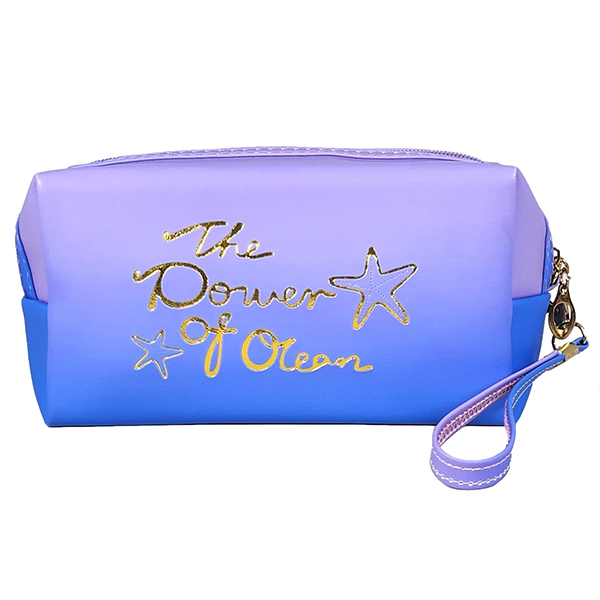 LOF Power of Ocean Makeup Pouch Wristlet Cosmetic Bag Travel Organizer