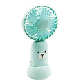 EFAN-2003 Mini Portable Bear Fan Mint USB Handheld Cute Personal Coole