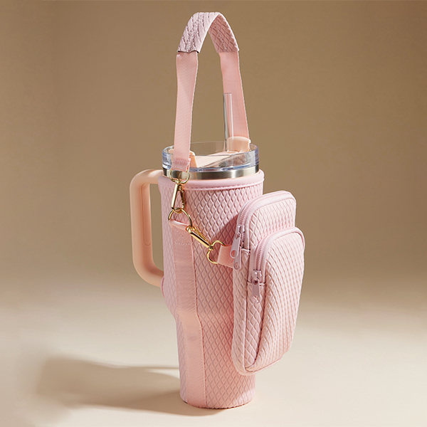 Python Sling Crossbody Tumbler Bag 40oz Neoprene Water Bottle Holder P