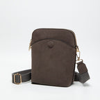 Toami  Suede Crossbody Bag Front Pocket Shoulder Purse Casual Chic