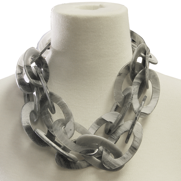 Resin Chain Link Multi Necklace Colorful Chunky Acrylic Statement Boho