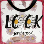 Clear Square Travel Tote Daisy Print 6 Colors Transparent Beach Bag Tr