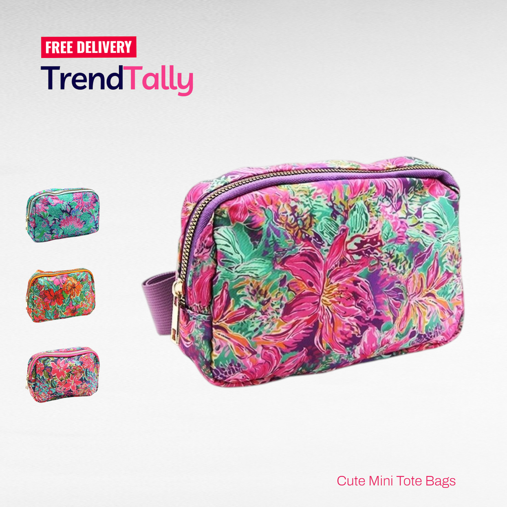 A.N Enterprises Floral Belt Bag Polyester Waist Fanny Pack Travel Hip