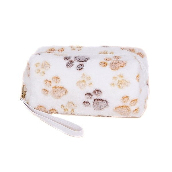 Styline MP0183 Paw Print Cosmetic Pouch – Zipper Makeup Bag Organize