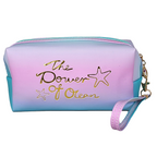 LOF Power of Ocean Makeup Pouch Wristlet Cosmetic Bag Travel Organizer