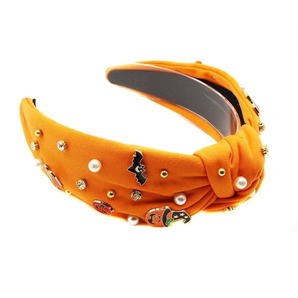 Solblanc Halloween Gem Stone Pin Headband – Spooky Costume Hair Acce