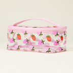Print Clear Makeup Bag with Handle Travel Cosmetic Pouch Toiletry Orga