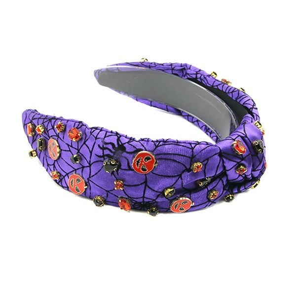 Solblanc Halloween Gem Stone Pin Headband – Spooky Costume Hair Acce