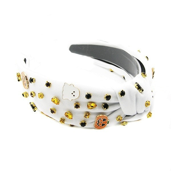Solblanc Halloween Gem Stone Pin Headband – Spooky Costume Hair Acce