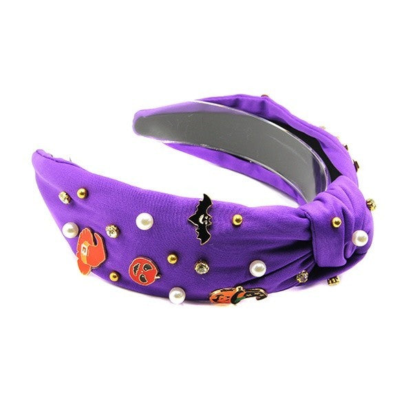 Solblanc Halloween Gem Stone Pin Headband – Spooky Costume Hair Acce
