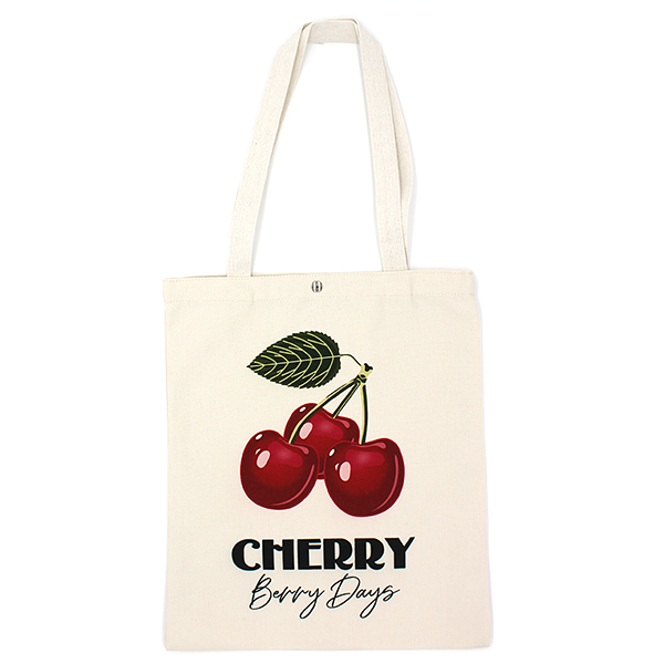 Toami Love You Cherry Much Book Tote Bag Bow Canvas Shopper Cute Gift
