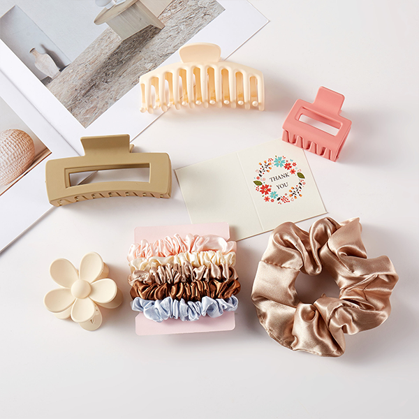 Flower Matte 6-Piece Hair Clip Set – Elegant Fashion Hair Accessorie