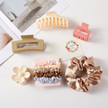 Flower Matte 6-Piece Hair Clip Set – Elegant Fashion Hair Accessorie