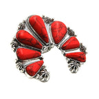 Treasure Navajo Arc Stone Stretch Ring Boho Southwestern Statement Jew