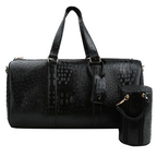 Toami Weekender Duffel Bag Ostrich Embossed Travel Gym Handbag Vegan L
