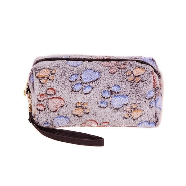 Styline MP0183 Paw Print Cosmetic Pouch – Zipper Makeup Bag Organize