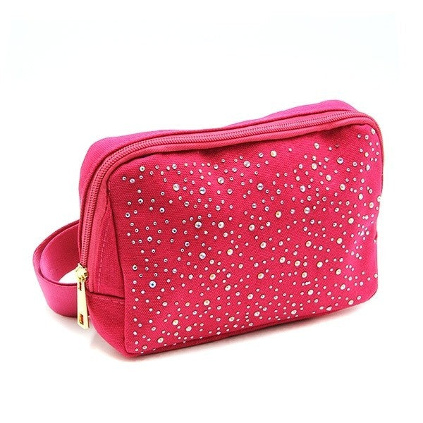 Encour HB-0093 Canvas Rhinestone Belt Bag Waist Fanny Pack Stylish