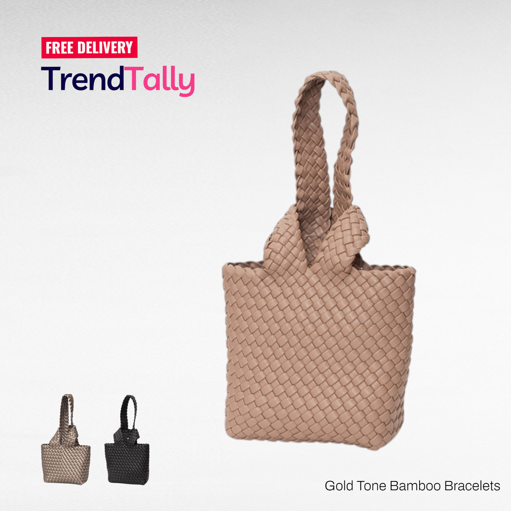 Hand Woven Mini Tote Bag Small Straw Beach Bag Summer Casual Handmade