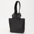 Hand Woven Mini Tote Bag Small Straw Beach Bag Summer Casual Handmade