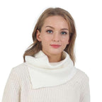 Fadivo Ribbed Turtle Neck Scarf Shawl Cozy Winter Wrap Soft Knit Acces