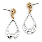 Dainty Teardrop Earrings Gold Silver Minimalist Drop Elegant Fashion Jewelry