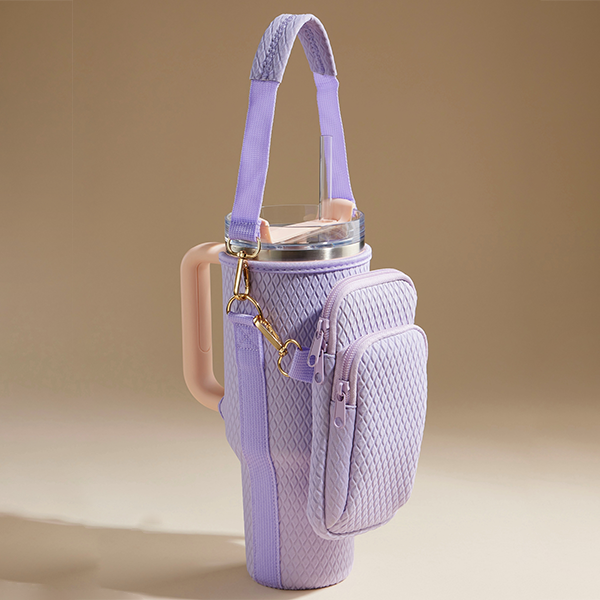 Python Sling Crossbody Tumbler Bag 40oz Neoprene Water Bottle Holder P