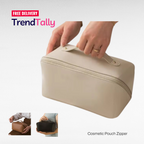 Faux Leather Cosmetic Bag Travel Makeup Organizer Zipper Pouch Waterpr