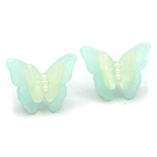 White Butterfly Earrings Acetate Acrylic Dangle Trendy Lightweight Jewelry