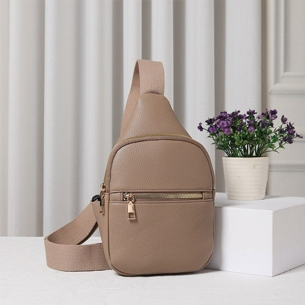 Toami Slim Front Pocket Sling Bag Crossbody Lightweight Casual Travel
