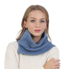 Fadivo Ribbed Turtle Neck Scarf Shawl Cozy Winter Wrap Soft Knit Acces