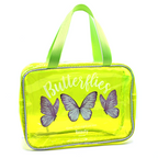 Toami Clear Rectangle Travel Tote Bag Butterfly Print Stadium Approved