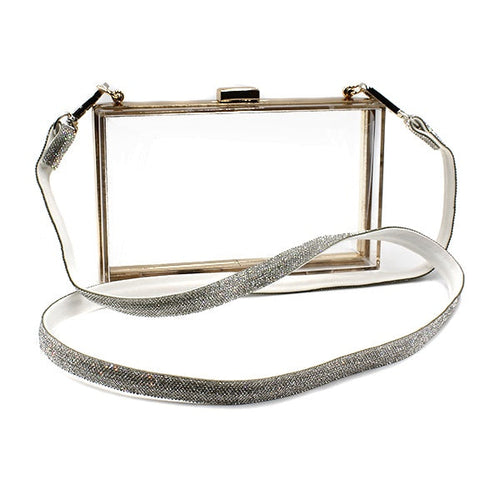 Butterfly Rhinestone Handbag Strap Crystal Purse Replacement Shoulder Chain